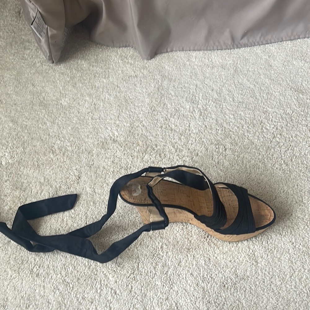GUESS wedge sandals that tie up